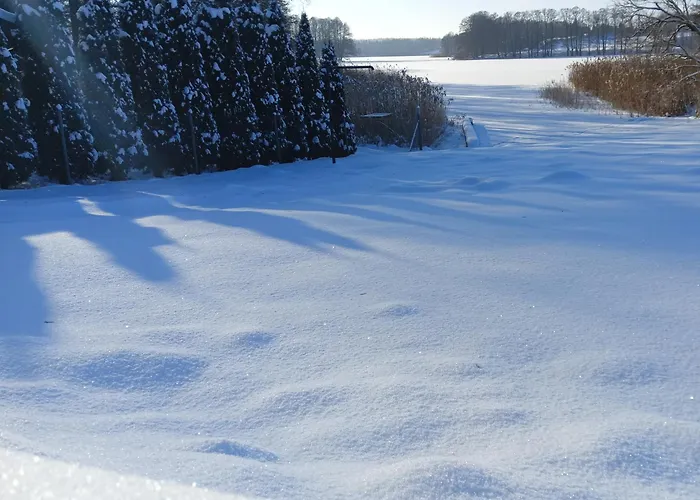 아파트 Ostoja I Nad Jeziorem Z Kominkiem I Lodka 므랑고보